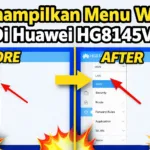 Menampilkan Menu WAN Di Huawei HG8145V5